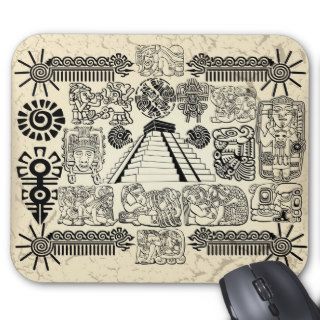 Mayan Symbols Mousepad