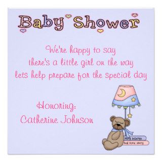 Baby Bear Baby Shower Invitations