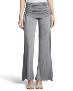 Sierra Ruched Drawstring Pants, Gray