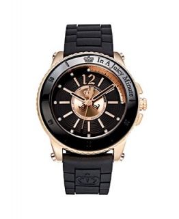 Juicy Couture Watch, Womens Pedigree Black Jelly Strap 1900786   Watches   Jewelry & Watches