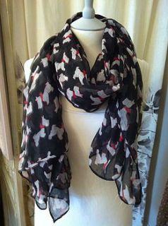 scottie dog scarf by french grey interiors