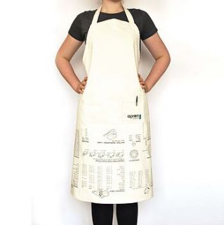 cooking guide apron by suck uk