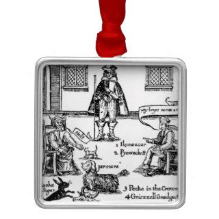 Matthew Hopkins, the Witchfinder General Christmas Ornaments