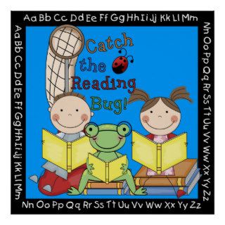 Catch the Reading Bug Classroom Poster
