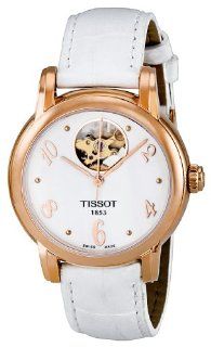 Tissot Women's T050.207.36.017.00 White with Skeletal Display Dial Watch at  Women's Watch store.