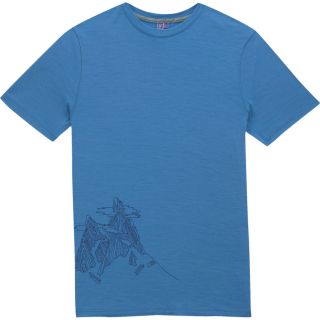 Ibex Twin Peaks Print T Shirt   Short Sleeve   Mens