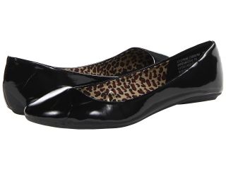 Charles Albert Cobra Patent Womens Flat Shoes (Black)