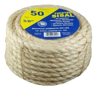T.W . Evans Cordage 23 205 1/4 Inch by 50 Feet Twisted Sisal Rope   Sisal Rope For Cats  