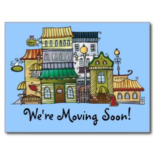We're Moving Soon Cards Postcard