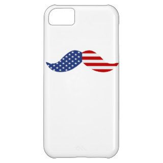 US Flag Stars And Stripes Mustache iPhone 5 Case