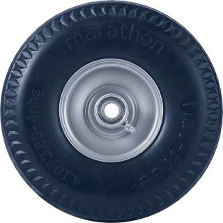 Marathon Tires Flat-Free Hand Truck Tire, 10.5in. x 4.10/3.5-4  Flat Free Hand Truck Wheels