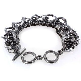 Hematite Finish Multi chain Bracelet West Coast Jewelry Fashion Bracelets