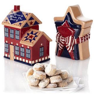 David's Cookies Set of 2 Home Sweet Home Jars with Meltaways