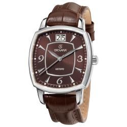 Grovana Men's 1719.1536 Brown Dial Quartz Watch Men's More Brands Watches