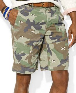 Polo Ralph Lauren Classic Fit Embroidered Camo Hunting Shorts   Men