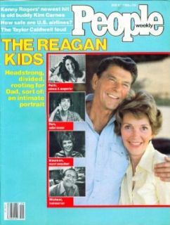 PEOPLE Ronald Reagan's kids Kenny Rogers Kim Carnes Taylor Caldwell ++ 7/21 198 Entertainment Collectibles