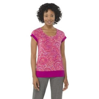 Gilligan & OMalley Womens Fluid Knit Pajama Top   Springtime Pink XL