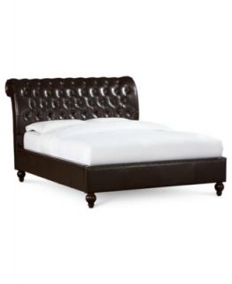 Hawthorne King Bed, Leather   Furniture