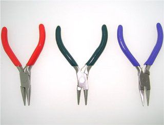 3pc JEWELERS & BEADING   Mini PLIERS   stainless steel   Jewelers Pliers Set  