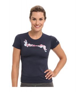 Brooks EZ T II Live Love Run Womens T Shirt (Navy)