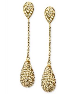 14k Gold over Sterling Silver Earrings, Pyrite Bead Drop Earrings (19 1/3 ct. t.w.)   Earrings   Jewelry & Watches