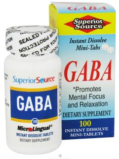 Superior Source   GABA Instant Dissolve   100 Mini Tab(s)