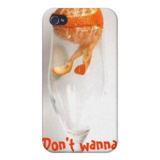 don't squeeze me mandarin iPhone 4 cover