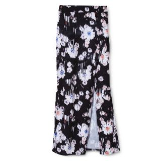 Mossimo Supply Co. Juniors Maxi Skirt with Slit   Broken Floral M(7 9)