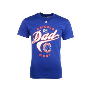 Chicago Cubs Majestic MLB Best Dad T Shirt