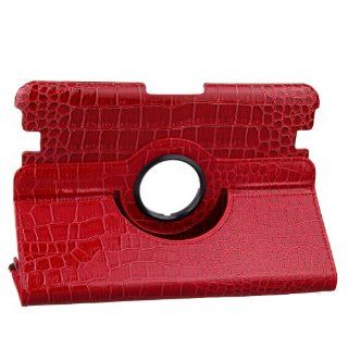 Generic (Crocodile Turquoise) Slim Fit Folio Stand Leather Case for  Kindle Fire 8.9" Tablet (fit Kindle Fire HD) Red Computers & Accessories