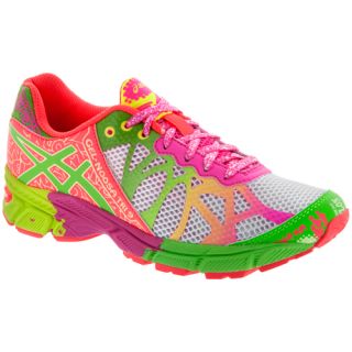 ASICS GEL Noosa Tri 9 Girls White/Lime/Hot Pink ASICS Junior Running Shoes
