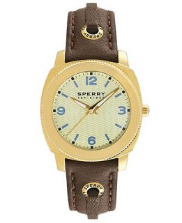 Sperry Top Sider Watch, Womens Summerlin Brown Skip Lace Leather Strap 38mm 102061   Watches   Jewelry & Watches