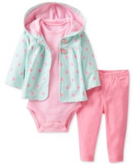 Carters Baby Girls 3 Piece Cardigan, Bodysuit & Pants Set   Kids