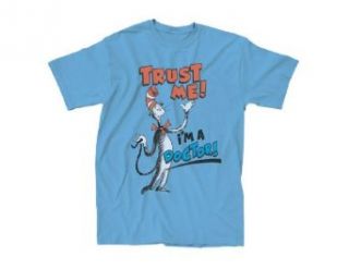 Dr. Seuss Trust Me I'm A Doctor Adult Sky Blue T shirt Clothing