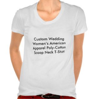 Custom Wedding Women’s American Apparel Scoop Tee