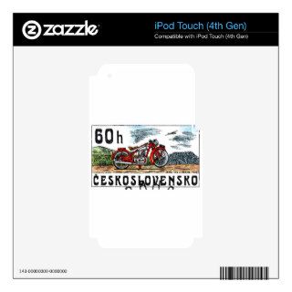 1975 Czech Jawa 175 Motorcycle Postage Stamp iPod Touch 4G Skins