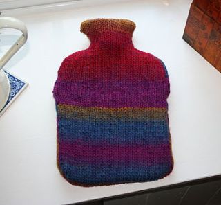colourwash hot water bottle cover by knitknacks company