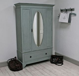 large painted vintage wardrobe by distressed but not forsaken