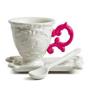 baroque style porcelain coffee cup by out there interiors