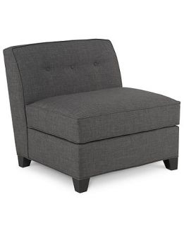 Harper Fabric Armless Living Room Chair   Furniture