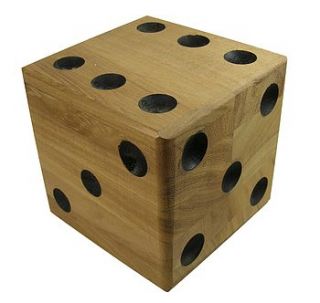 really large wooden dice by wooden keepsakes