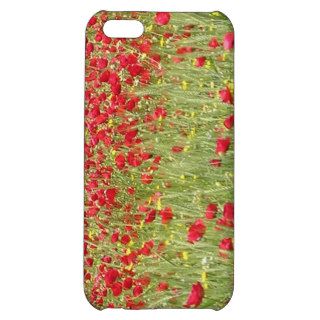 Meadow With Beautiful Bright Red Poppy Flowers iPhone 5C Covers