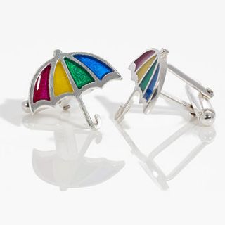 umbrella cufflinks by kate wimbush jewellery