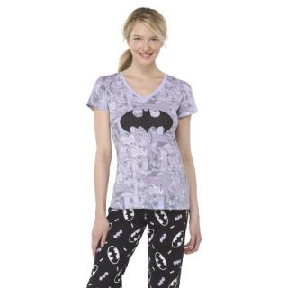 Batman Juniors Sleep Top   Purple S(3 5)