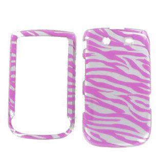 Blackberry 9800/ 9810 (Torch) 2D Silver Pink Zebra Protective Case Cell Phones & Accessories
