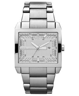 AX Armani Exchange Watch, Mens Stainless Steel Bracelet 43mm AX2201   Watches   Jewelry & Watches
