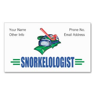 Humorous Snorkeling Business Card
