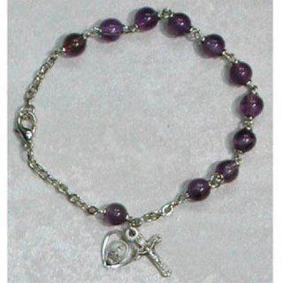 Deluxe Adult Amethyst Bracelet Adult Medal Pendant Necklace Jewelry