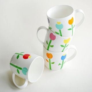 tulip bone china mug by hanne rysgaard ceramics