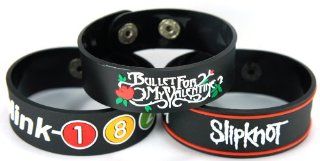 Blink 182 And Slipknot And Bullet For My Valentine New 3Pcs(3X) Bracelet Wristband 3W96 Mix I Miss You  Other Products  
